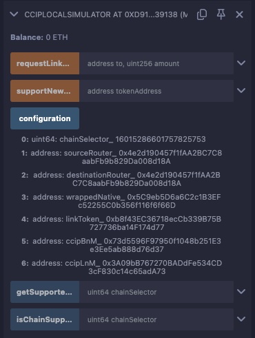 Remix IDE Chainlink Local Simulator configuration